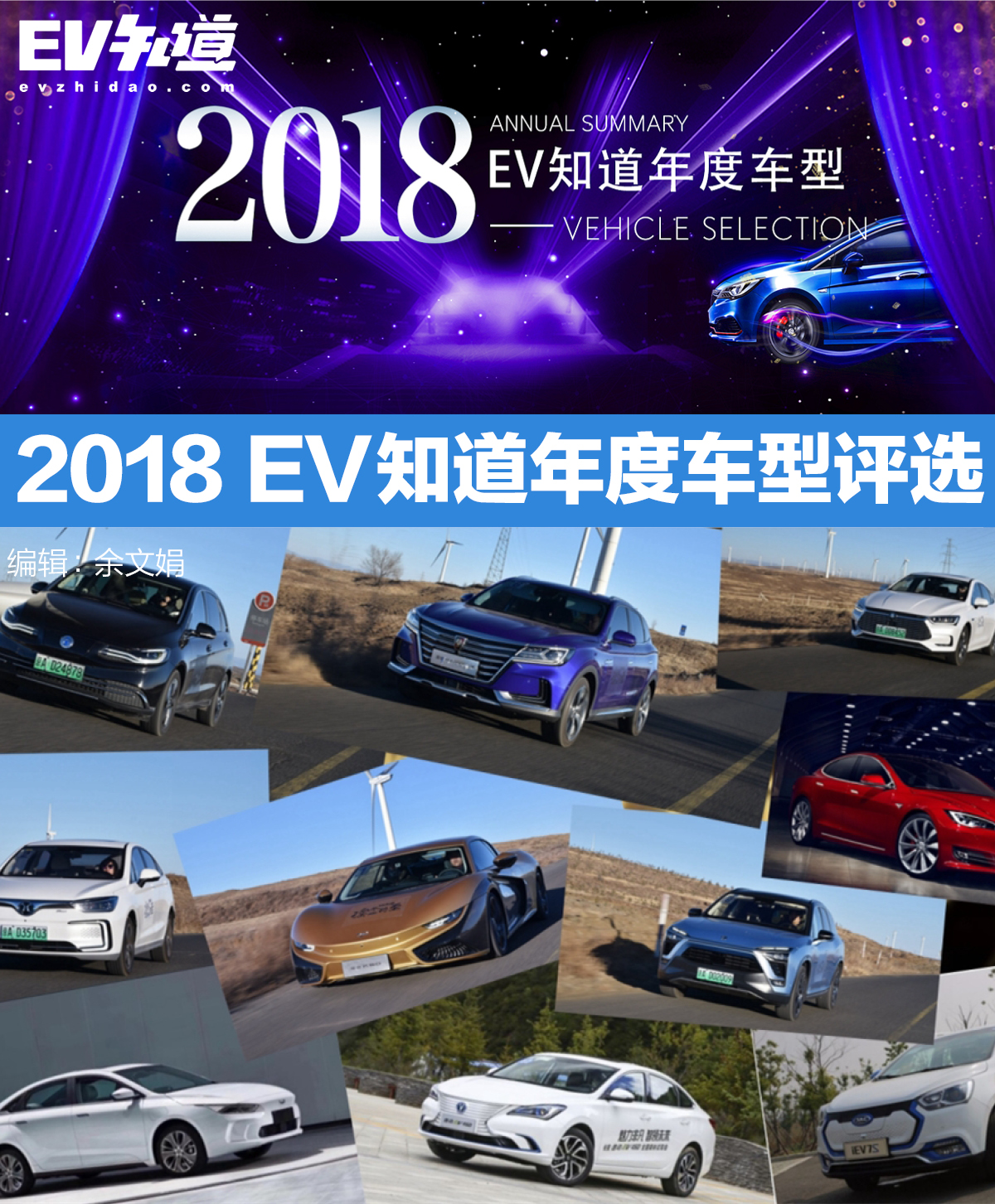花落谁家 2018 EV知道年度车型评选