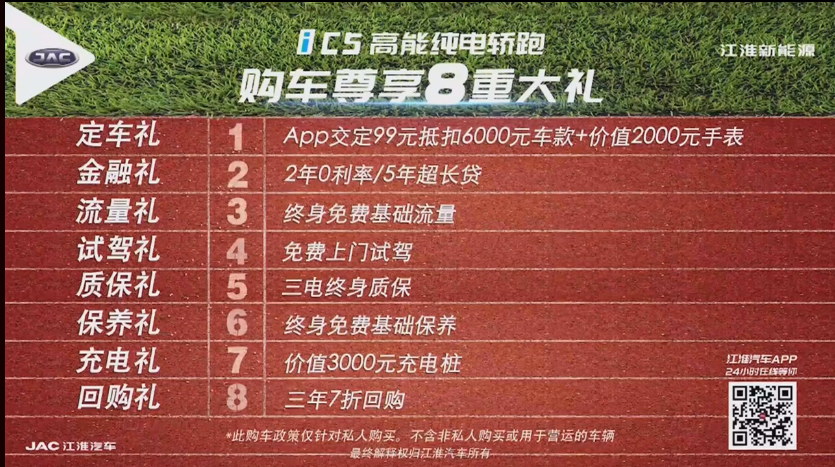 补贴后售价14.99-17.59万元 江淮iC5正式上市