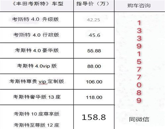 2020款丰田考斯特12座改装  丰田柯斯达官网