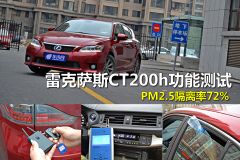 雷克萨斯CT200h功能测试 PM2.5隔离率72%