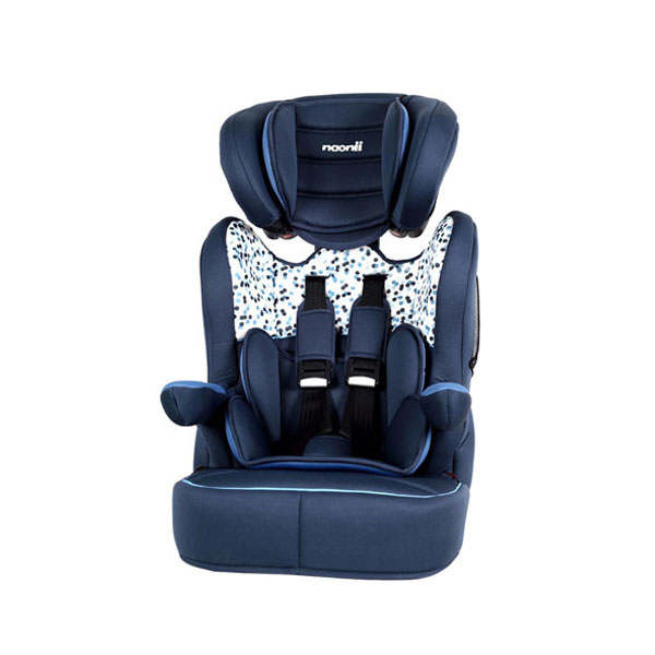 诺尼亚(Naonii) 汽车儿童安全座椅 9个月-12岁婴儿坐椅 小蓝点+ISOFIX接口