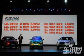 天津一汽骏派D60上市发布会