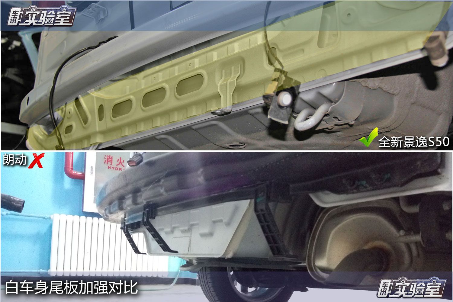 全新景逸S50VS北京现代朗动 拆解见高低