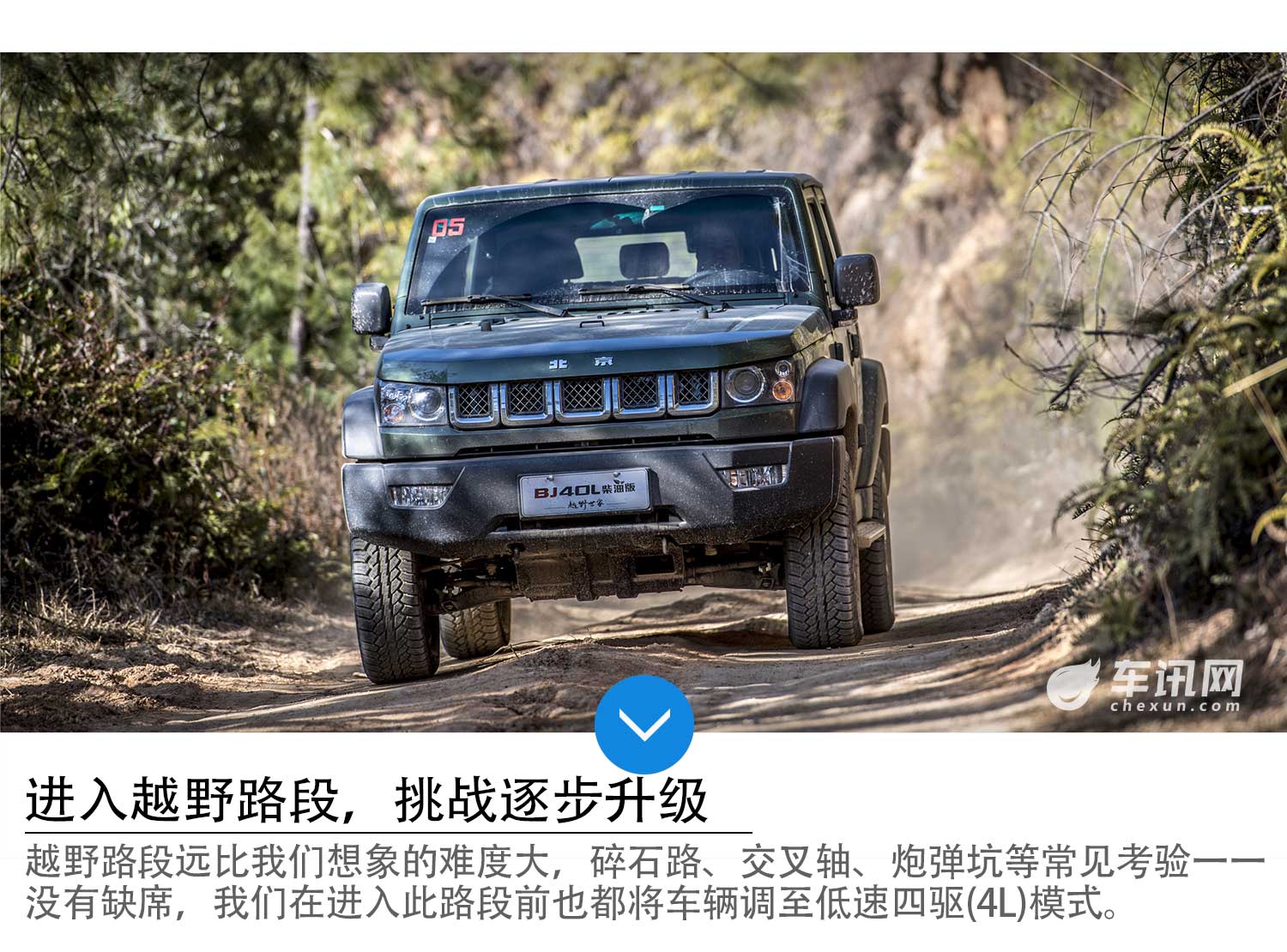 BJ40L柴油版领衔 随越野世家征服冬季雨林