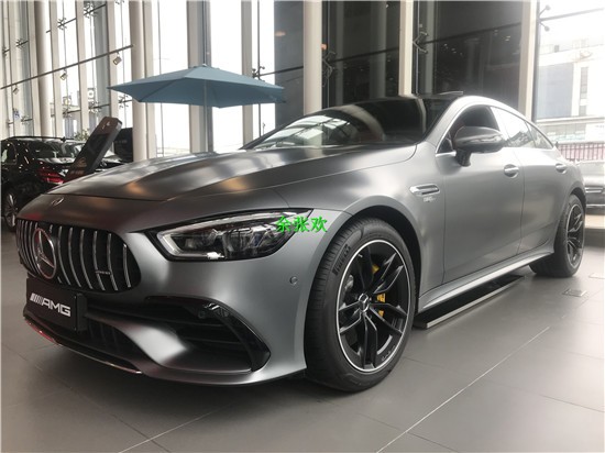 奔跑AMG GT53 磨砂灰搭配黑白纳帕真皮内饰实拍成效图