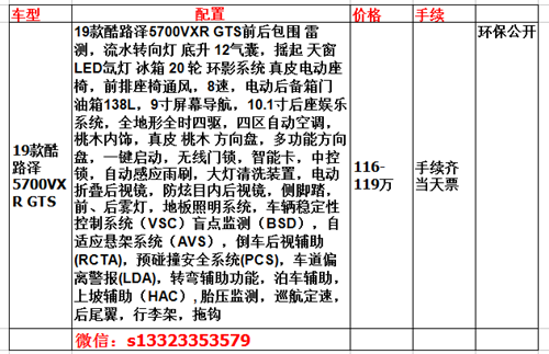 19款丰田兰德酷路泽5700陆巡V8价格多少