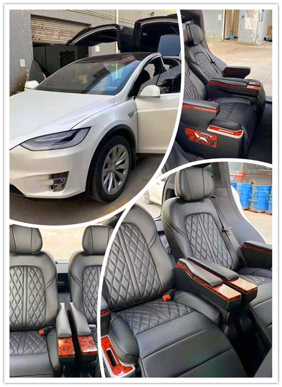 特斯拉Model X改装飞机头等舱专用航空座椅
