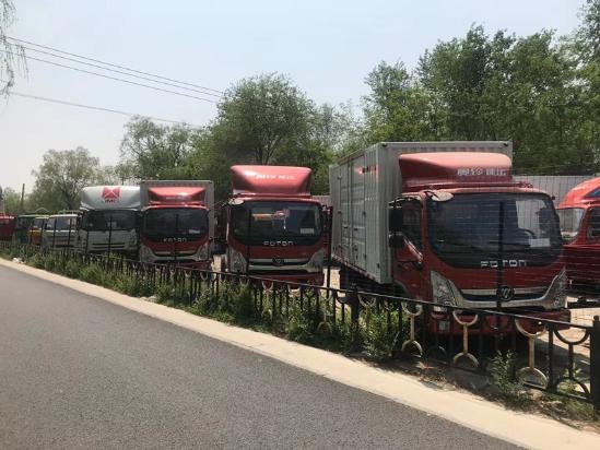 北京福田奥铃4米2宽体气刹轻卡厢式货车