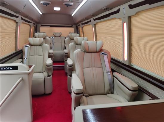 新旗舰丰田考斯特中巴车15座美容价格  