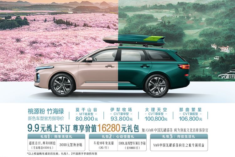桃源粉、竹海绿，宝骏Valli新增两种配色，换新上市！