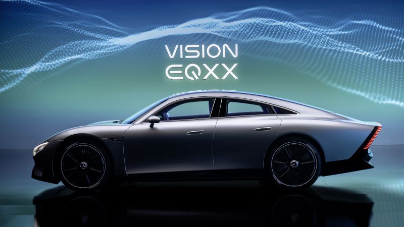 奔驰VISON EQXX全球首发！风阻系数低至0.17，百公里个位数能耗