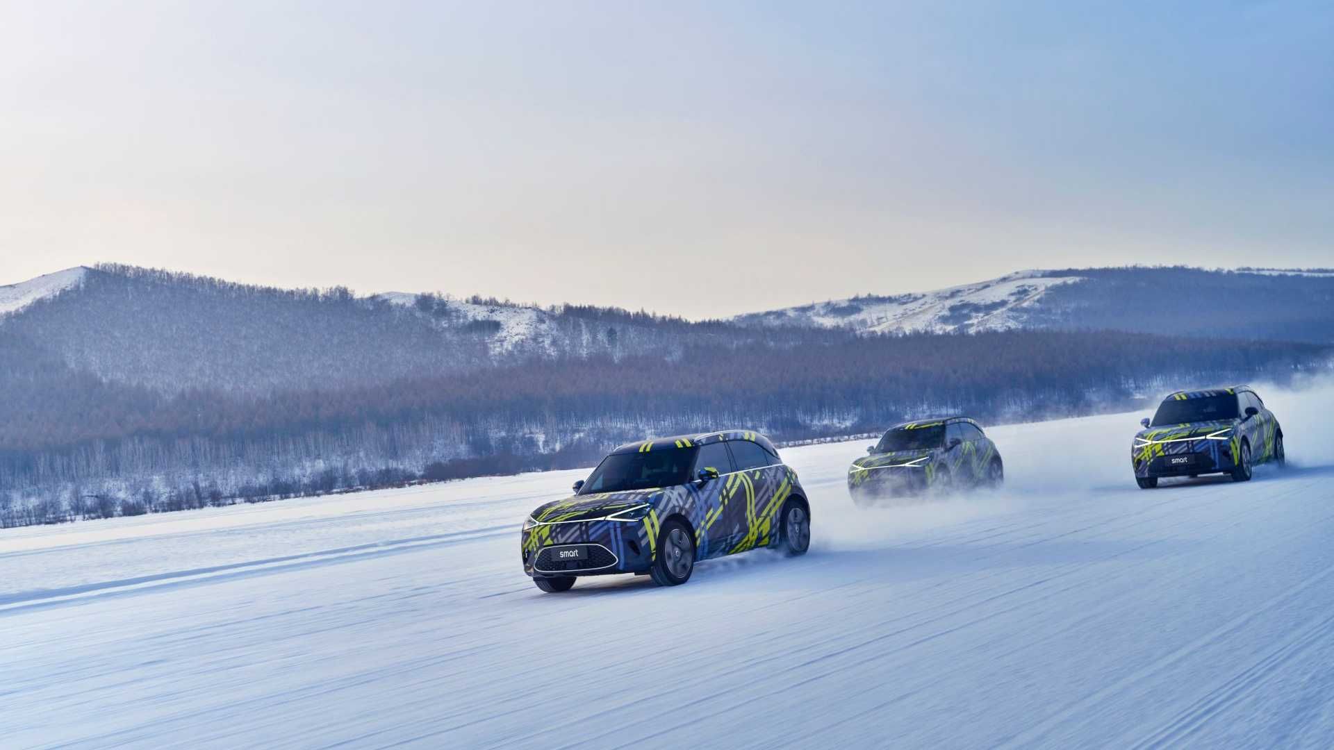 年轻人的新选择！smart精灵#1伪装车官图发布，将于今年国产上市