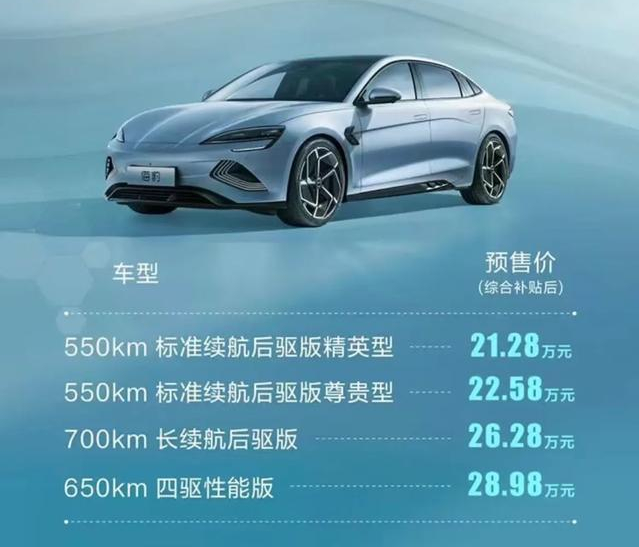 顶配不到30万，比亚迪海豹正式预售，还悄悄藏了一个“大招”？