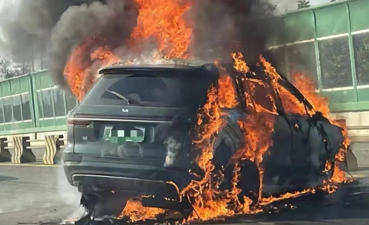 理想ONE街头起火 官方暂未回应