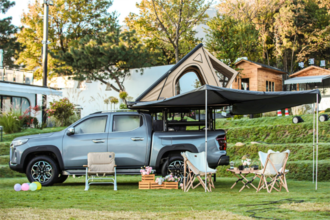 长安皮卡览拓者“后来居上”，蓝鲸动力为“越野露营”添色彩