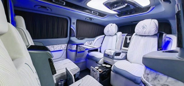 福建奔驰V260商务车改装航空按摩座椅  