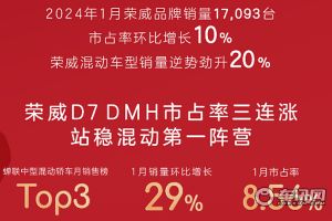 2024开门红：荣威混动产品销量逆势再增20%