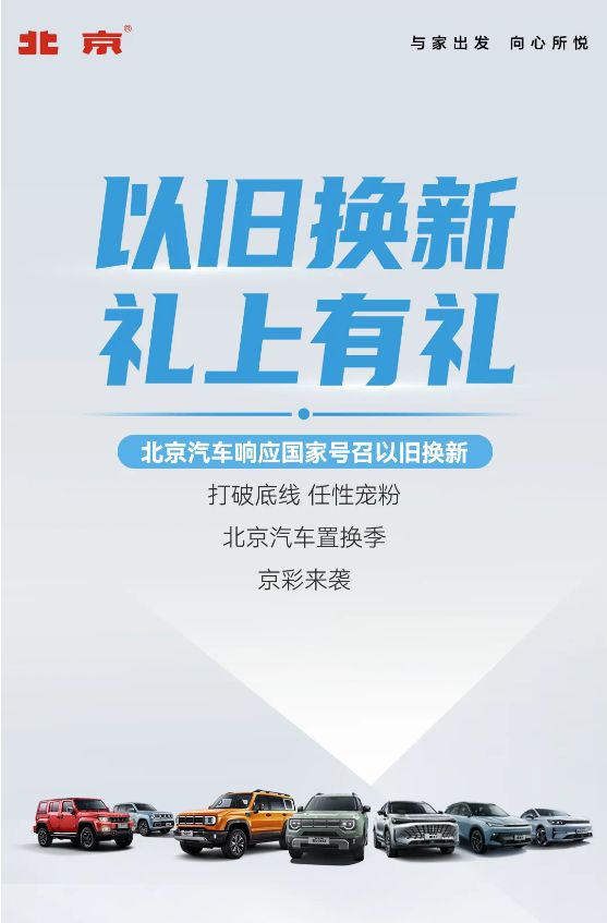 以旧换新再加码，北京汽车置换补贴至高4万元，政府补贴至高1万元
