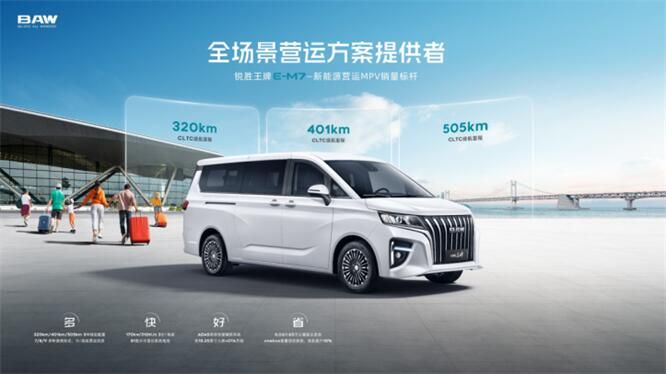 锐胜王牌E-M7新车重磅来袭！超长续航 打造国民定制客运新标杆