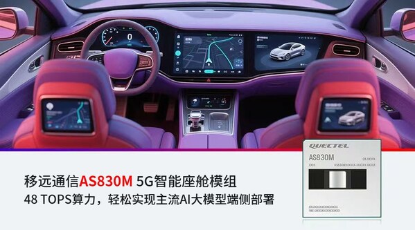 移远通信48TOPS智能座舱方案落地加速AI大模型赋能多域融合新突破