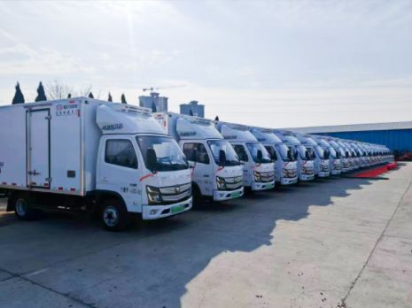 欧马可智蓝EX批量交付，硬核护航河南校园配餐“准时达”