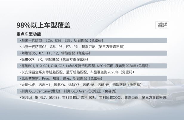 XTOOL朗仁i80EV汽车锁匠全配王重磅上市！