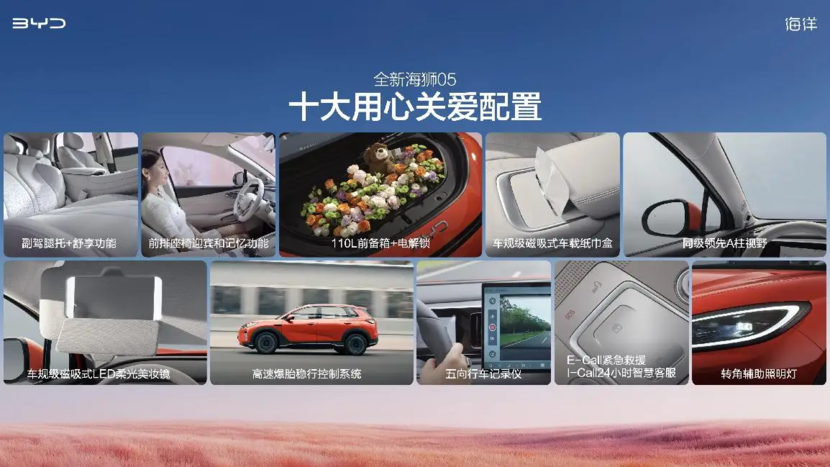 比亚迪全新海狮05正式上市 售价9.79万元-14.59万元