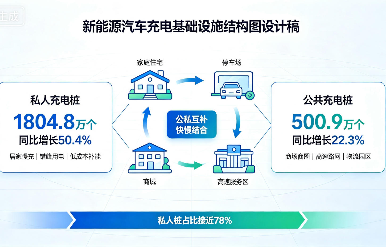 总量超2305万个 上半年充电基建数据出炉 私桩成增长核心