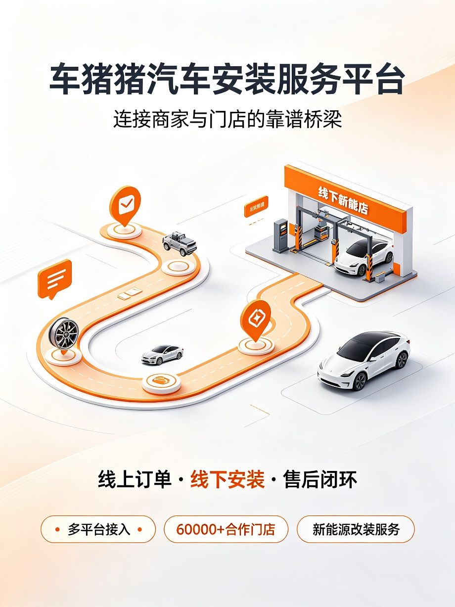 新能源改装的下半场拼产品更拼安装车猪猪6万+门店承接高标准交付