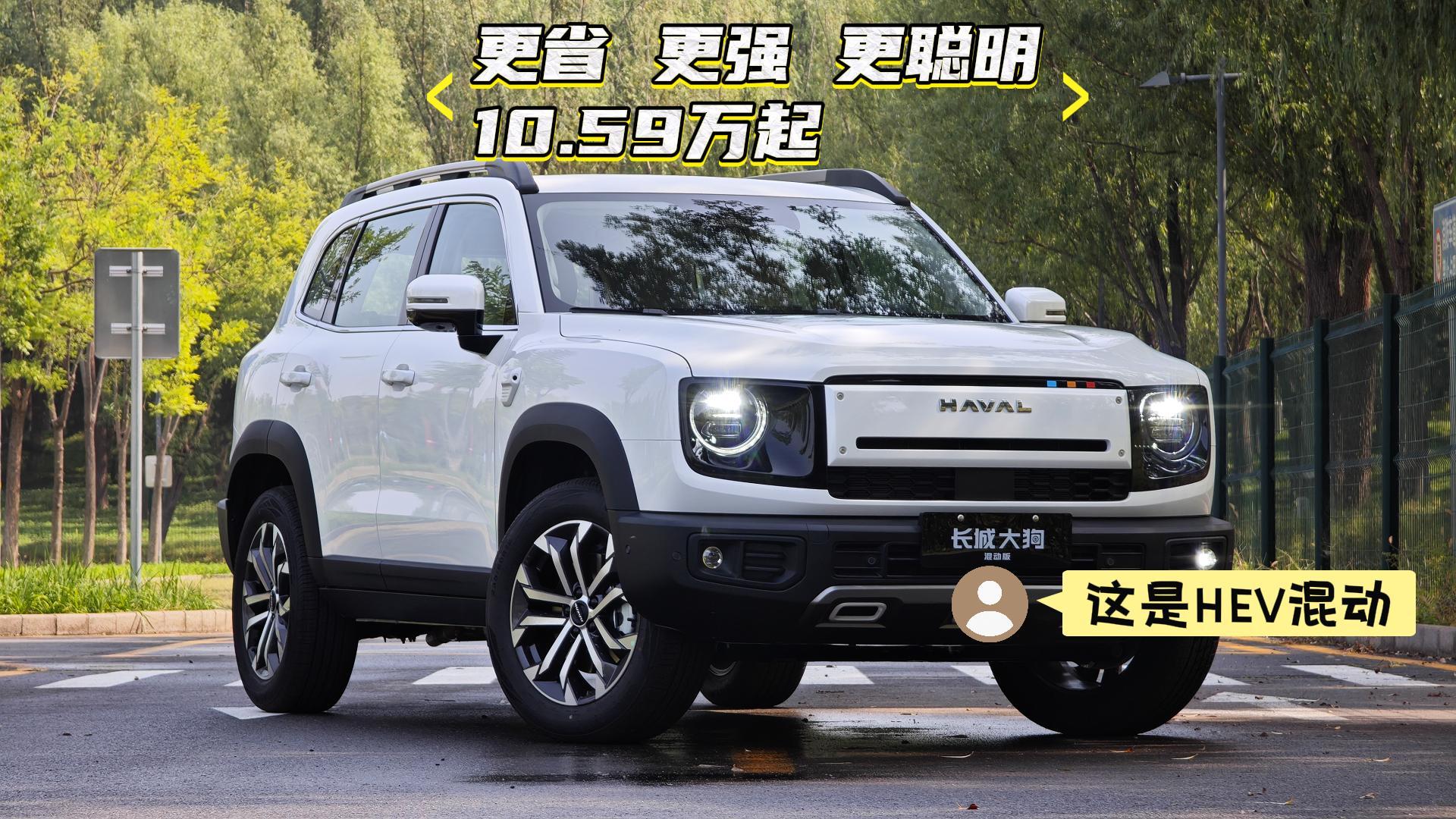 长城大狗HEV混动 10.59万起 更省更强更聪明