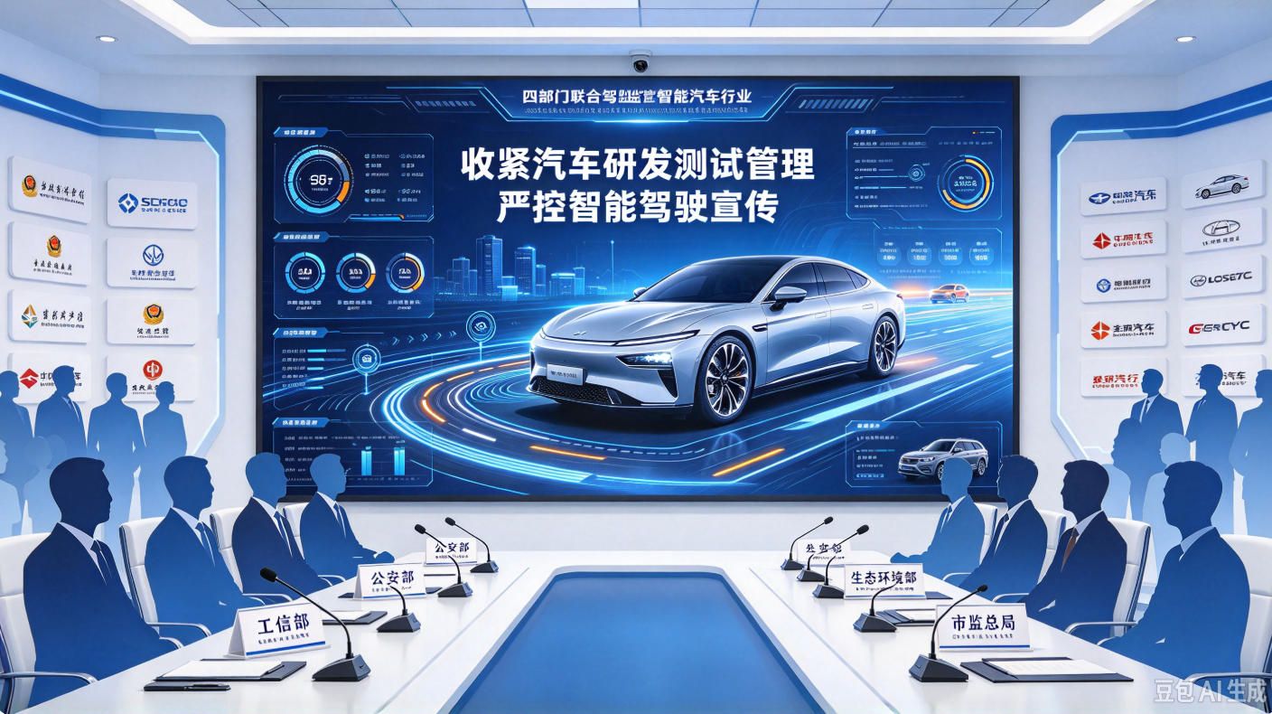 四部门联合座谈:收紧汽车研发测试管理 智能驾驶宣传迎来强监管